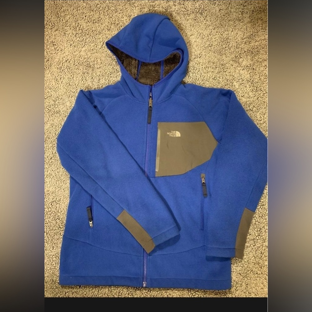 Boys Northface jacket Sherpa lined size L 10/12